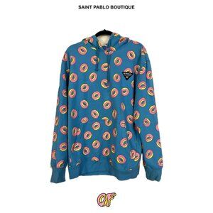 Odd Future OFWGKTA Blue All Over Donut Print Hoodie